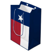 Sac Cadeau Moyen Drapeau blanc rouge du Texas (Devant Angle)