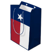 Sac Cadeau Moyen Drapeau blanc rouge du Texas (Dos Angle)