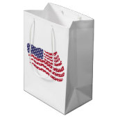 Sac Cadeau Moyen Drapeau bleu rouge (Dos Angle)