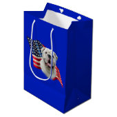 Sac Cadeau Moyen Drapeau Bulldog (Devant Angle)