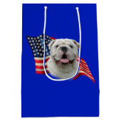 Sac Cadeau Moyen Drapeau Bulldog (Dos)