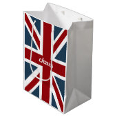 Sac Cadeau Moyen Drapeau classique d'Union Jack (Devant Angle)