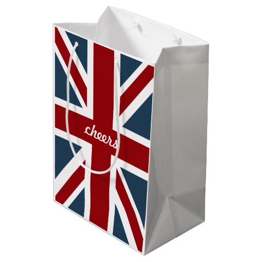 Sac Cadeau Moyen Drapeau classique d'Union Jack (Dos Angle)