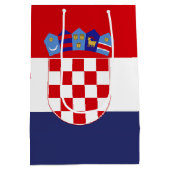 Sac Cadeau Moyen Drapeau de Croatie (Dos)