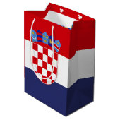 Sac Cadeau Moyen Drapeau de Croatie (Dos Angle)