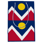 Sac Cadeau Moyen Drapeau de Denver, Colorado (Devant)