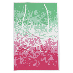 Sac Cadeau Moyen Drapeau de fierté abrosexuel abstrait groovy psych