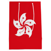 Sac Cadeau Moyen Drapeau de Hong Kong (Dos)