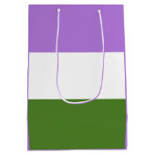 Sac Cadeau Moyen Drapeau de la Genderqueen Drapeau moyen cadeau (Dos)