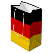 Sac Cadeau Moyen Drapeau de l'Allemagne - Deutschland (Devant Angle)