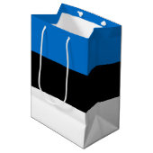Sac Cadeau Moyen Drapeau de l'Estonie (Devant Angle)