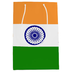 Sac Cadeau Moyen Drapeau de l'Inde