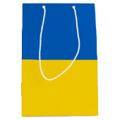 Sac Cadeau Moyen Drapeau de l'Ukraine (Devant)