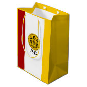 Sac Cadeau Moyen Drapeau de San Diego, Californie (Dos Angle)