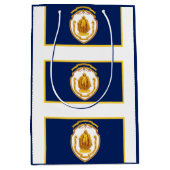 Sac Cadeau Moyen Drapeau de Springfield, Massachusetts (Devant)