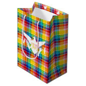 Sac Cadeau Moyen Drapeau des îles Vierges américaines, Madras (Devant Angle)