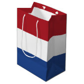 Sac Cadeau Moyen Drapeau des Pays-Bas (Devant Angle)