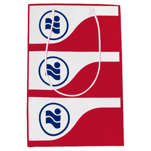 Sac Cadeau Moyen Drapeau d'Irving, Texas (Devant)