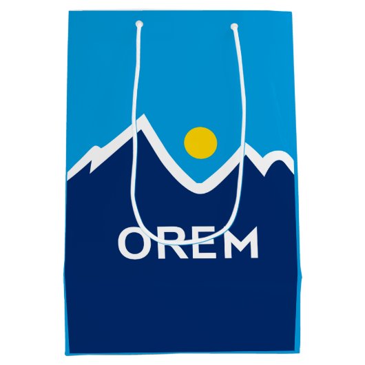 Sac Cadeau Moyen Drapeau d'Orem, Utah (Dos)