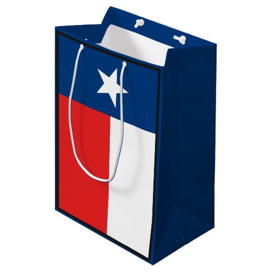 Sac Cadeau Moyen Drapeau du Texas (Devant Angle)