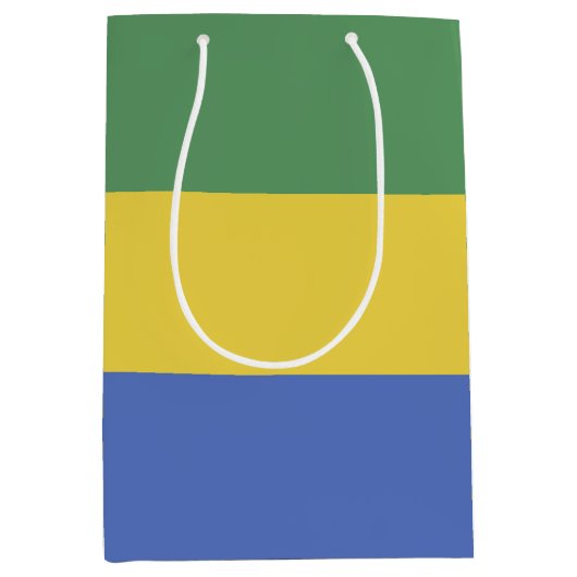 Sac Cadeau Moyen Drapeau Gabon (Devant)