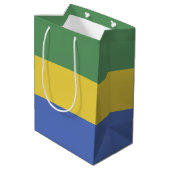 Sac Cadeau Moyen Drapeau Gabon (Dos Angle)