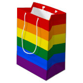 SAC CADEAU MOYEN DRAPEAU GAY PRIDE DE RAINBOW | CADEAU (Dos Angle)