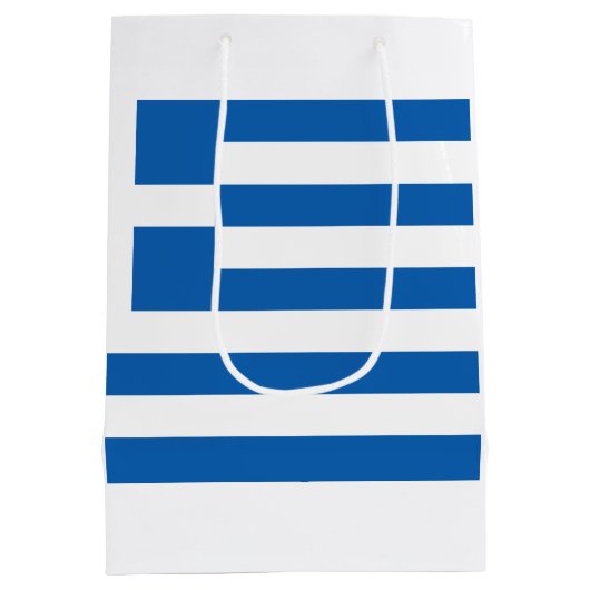 Sac Cadeau Moyen Drapeau grec (Grèce) (Dos)
