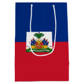Sac Cadeau Moyen Drapeau Haïti (Dos)