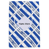 Sac Cadeau Moyen Drapeau hondurien et hondurien avec votre nom (Devant)