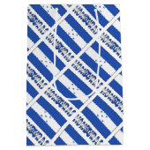 Sac Cadeau Moyen Drapeau hondurien et hondurien avec votre nom (Dos)