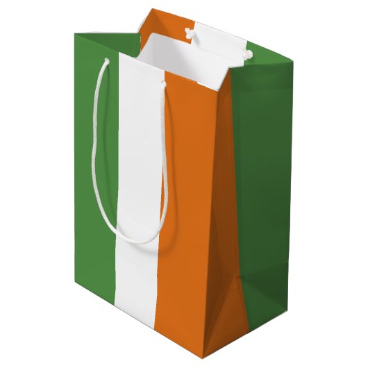 Sac Cadeau Moyen Drapeau irlandais (Dos Angle)