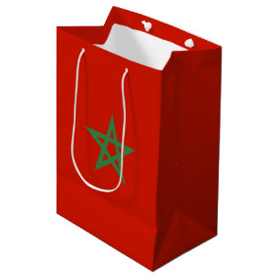 Sac Cadeau Moyen drapeau marocain