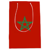 Sac Cadeau Moyen drapeau marocain (Devant)