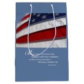 Sac Cadeau Moyen Drapeau patriotique américain (Devant)