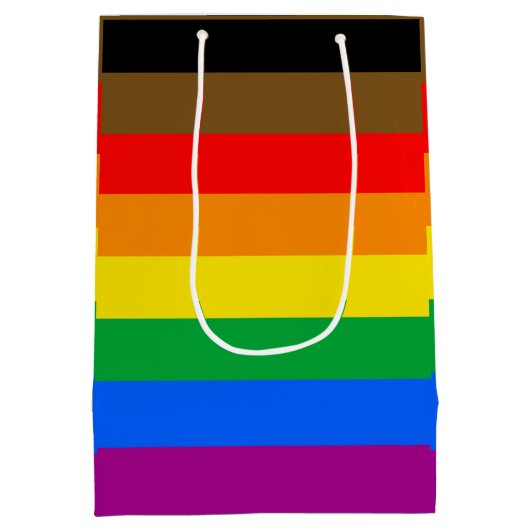 Sac Cadeau Moyen Drapeau Philly Rainbow Pride (Dos)