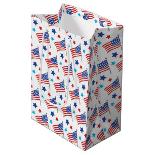 Sac Cadeau Moyen Drapeaux américains patriotiques