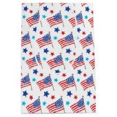 Sac Cadeau Moyen Drapeaux américains patriotiques (Devant)