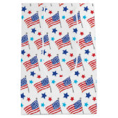 Sac Cadeau Moyen Drapeaux américains patriotiques (Dos)