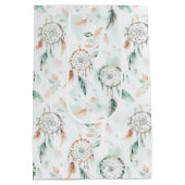 Sac Cadeau Moyen Dreamcatchers et Feathers Pastel (Dos)