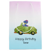 Sac Cadeau Moyen Drôle dinosaure antique voiture B2S anniversaire d (Devant)