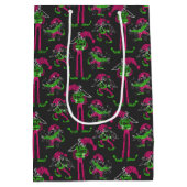 Sac Cadeau Moyen Drôle Elf Gnome de Noël (Dos)