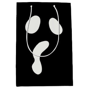 Sac Cadeau Moyen Drôle Halloween face fantôme effrayant boo Party