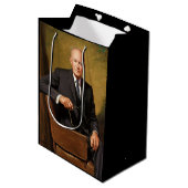 Sac Cadeau Moyen Dwight Eisenhower Président Portrait de la Maison (Devant Angle)