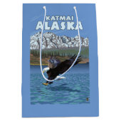 Sac Cadeau Moyen Eagle chauve plongeant - Katmai, Alaska (Devant)