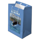 Sac Cadeau Moyen Eagle chauve plongeant - Skagway, Alaska (Dos Angle)