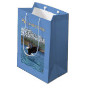 Sac Cadeau Moyen Eagle chauve plongeant - Yellowstone occidental, (Dos Angle)