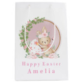Sac Cadeau Moyen Easter Bunny at Garden Personalized Gift Bag (Devant)
