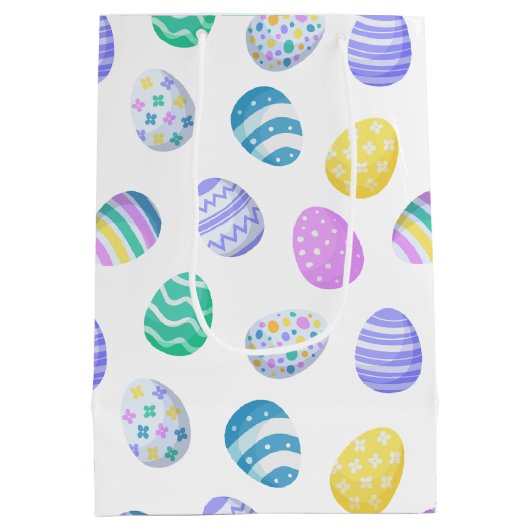 Sac Cadeau Moyen Easter Eggs Colorful Pattern (Dos)