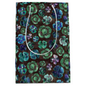 Sac Cadeau Moyen Eau Chanceuse Aquarelle Trèfles Verts  (Devant)